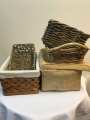 Assorted wicker baskets