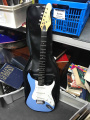 Light blue electric guitar