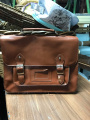 Brown satchel bag