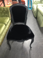 Black velvet black chair - - This is a set of two