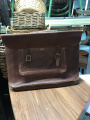 Dark brown satchel