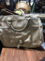 White leather bag