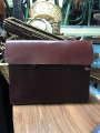 Leather brown briefcase