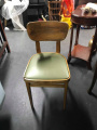 Green leather chair