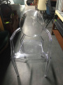 Modern clear plastic chair - This is a set of two