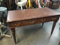 Brown desk with drawers