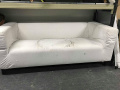 White sofa - DAMAGED - needs cleaning - 150cm x 91cm