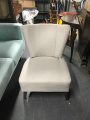 Modern white canvas chair