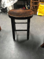 Brown wooden stool