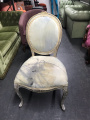 Gold and white painted chair - This is a set of two