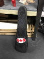 Violin case with Canadian flag