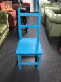 Light blue wooden chair - This is a set of four - 150cm x 91cm